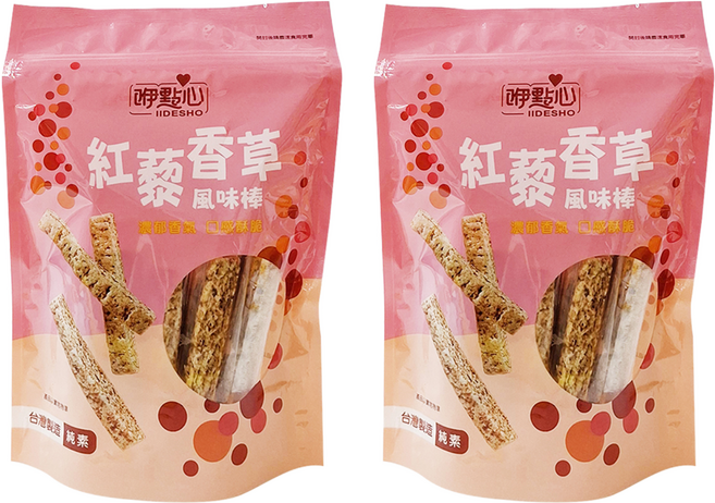 長松食品 紅藜香草風味棒, 120g, 2袋