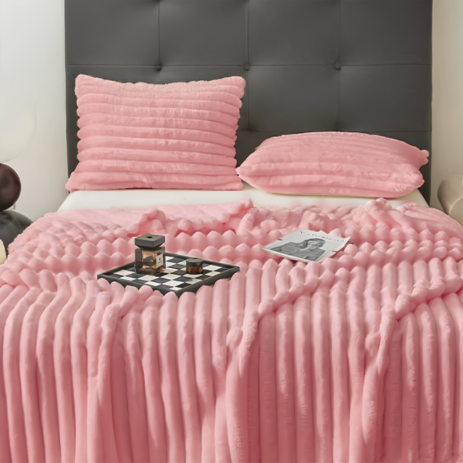 夢之語 3D立體兔毛雲朵毯