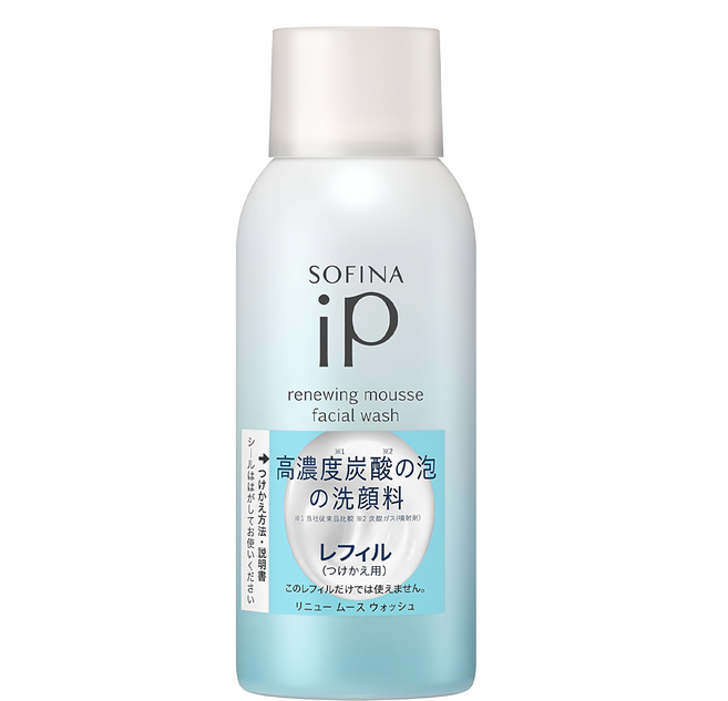 SOFINA 蘇菲娜 iP 瞬亮碳酸洗顏慕絲 補充裝, 200g, 1瓶