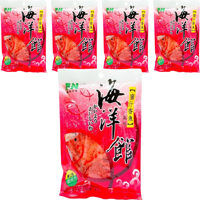 嘉南食品 海洋館 蜜汁香魚風味, 60g, 5包