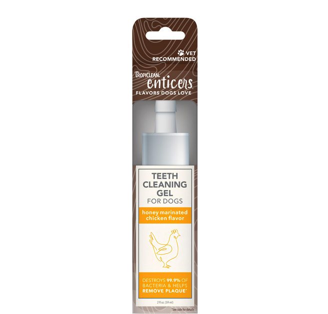 TROPICLEAN 巧倍麗 Plus+潔牙凝膠 蜂蜜雞肉, 59ml, 1條