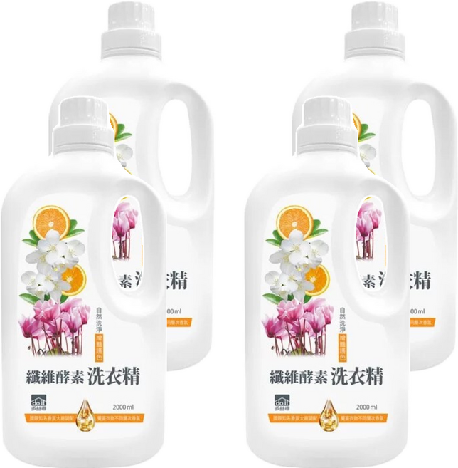 do it 多益得 纖維酵素洗衣精, 2L, 4瓶