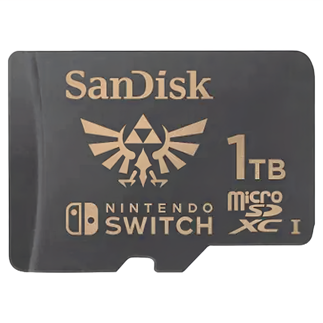 SanDisk 晟碟 and Nintendo Cobranded microSDXC U3 C10 UHS-1 記憶卡, 1TB, 1個