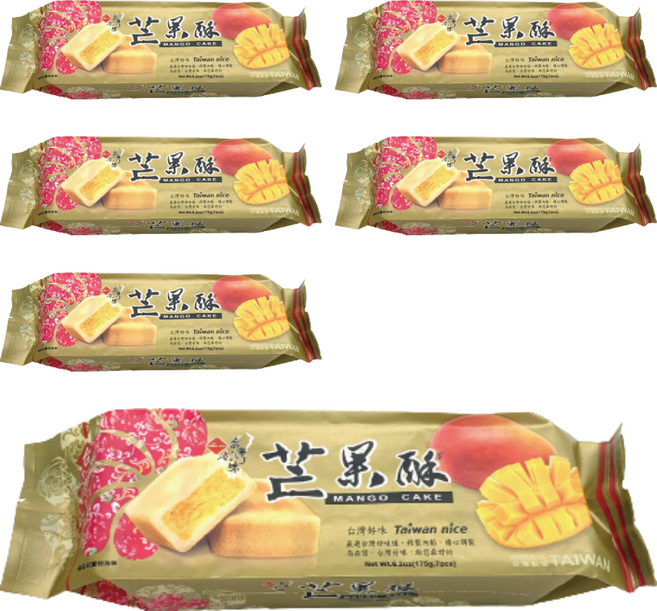 長松食品 芒果酥, 170g, 6包