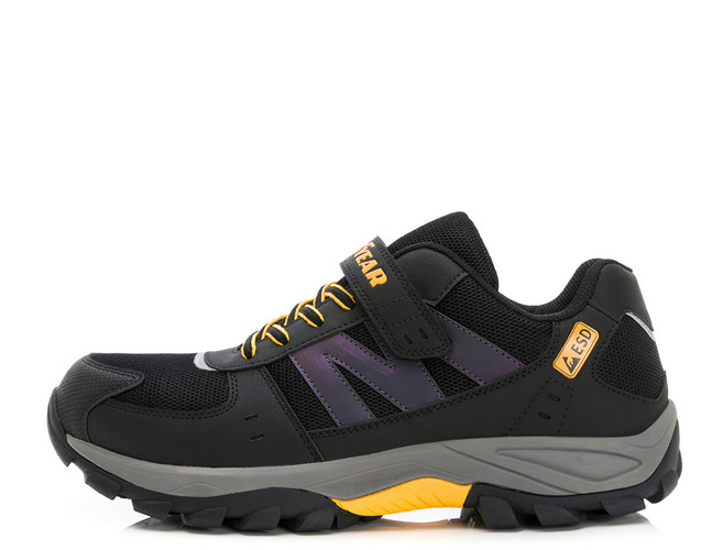 GOODYEAR 固特異 男款 抗靜電防穿刺認證安全鞋 270mm GAMX43930, 黑色 + 黃色, 1雙