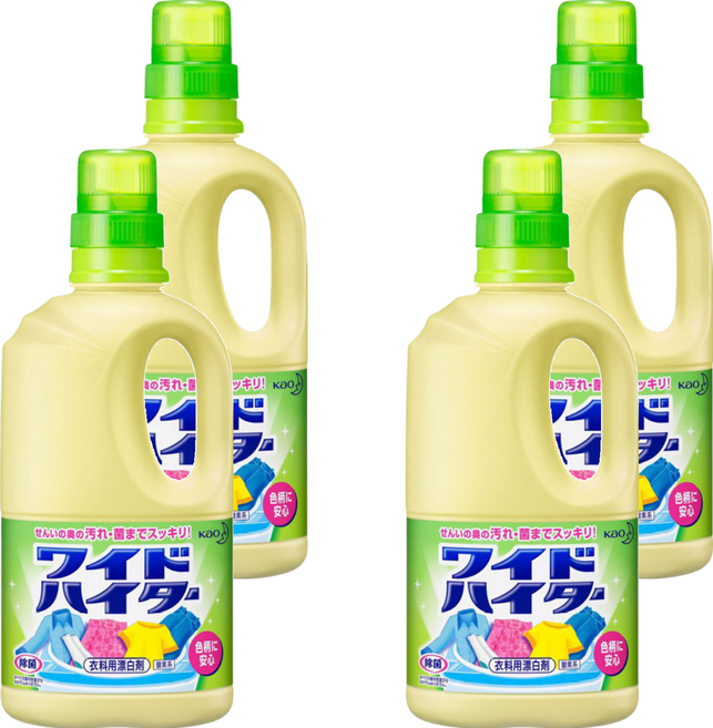 Kao 花王 Wide Haiter 衣物漂白劑, 1L, 4瓶