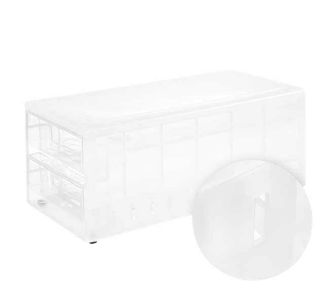 comet 冰箱抽屜式 24格雞蛋收納盒, 半透明, 1個