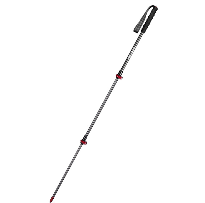 Naturehike 挪客 初雪EXT2超輕碳纖維外鎖登山杖 130cm 熾焰紅 輕量登山健行必備, 1支