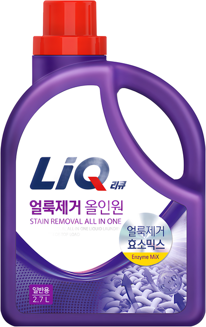 LiQ 去漬洗衣精 酵素混合, 2.7L, 1桶
