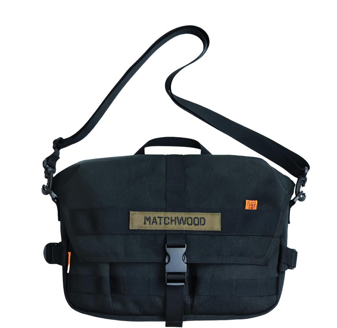 matchwood Army郵差包 MHWDSB005BK 5.9L, 黑色