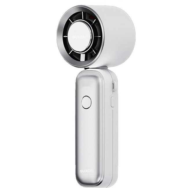 GUXON 巧冰扇 手持折疊風扇 具備半導體製冷功能, 星霧銀, GXFAN01