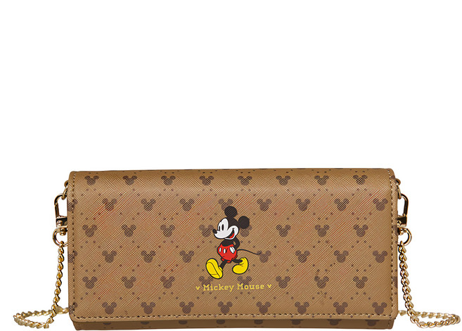 MICKEY MOUSE 米奇 鍊帶翻蓋長夾 PTD23-E1-26BN