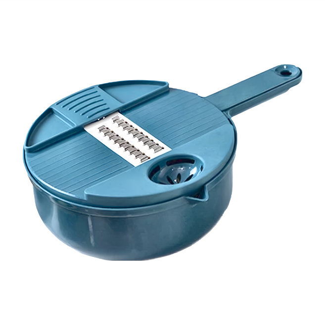 多功能刨絲器 食品級PP材質, 藍色, 1組