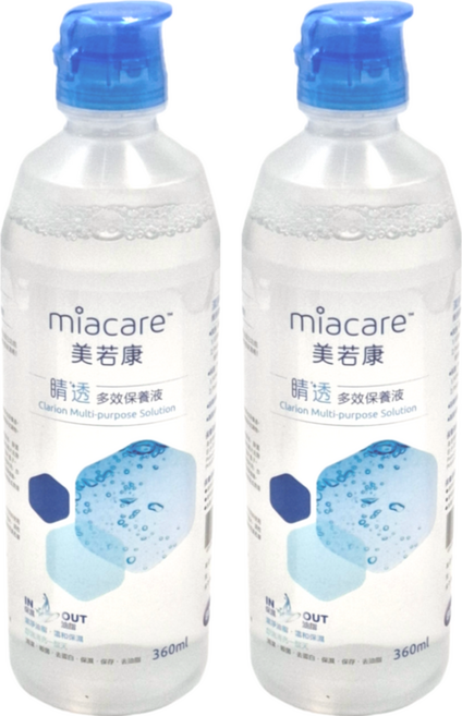 miacare 美若康 多效隱形眼鏡保養液, 360ml, 2瓶