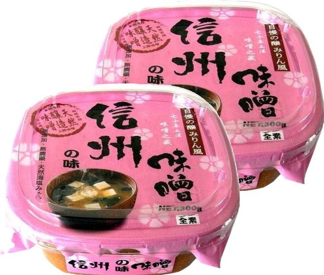 味榮 信州的味天然味噌, 300g, 2盒