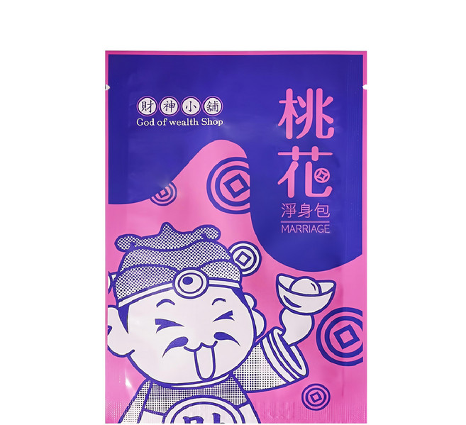 財神小舖 加強特製 天然藥草淨身包 3包, 桃花淨身包, 1組