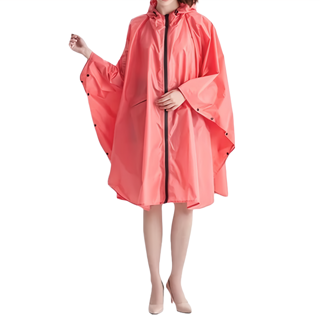 加寬款素面前開式斗篷雨衣 F0592-XL08