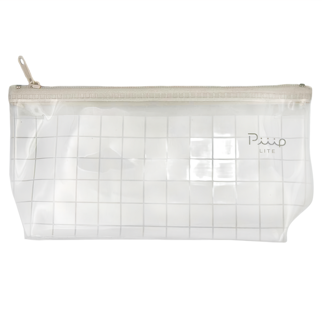 KOKUYO 國譽 Piiip Light 透明筆袋, 白色, 1個