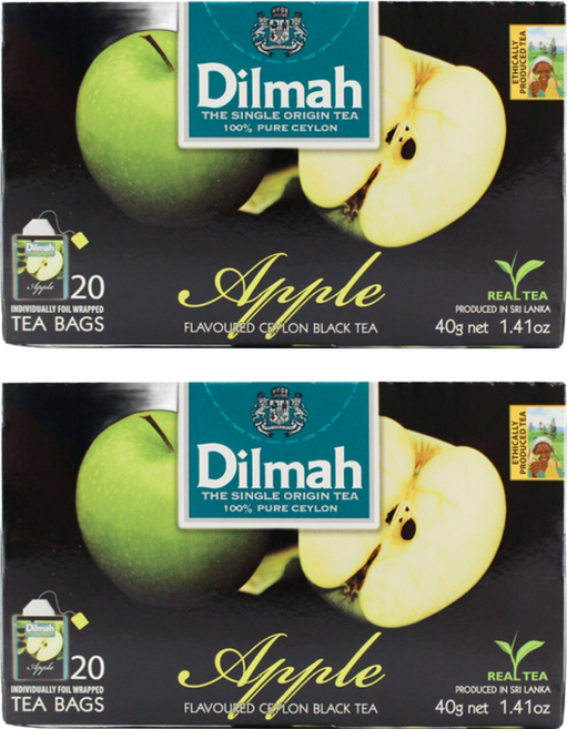 Dilmah 帝瑪 蘋果紅茶, 2g, 20包, 2盒