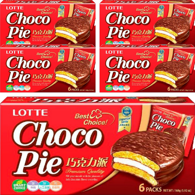 LOTTE 樂天 巧克力派 6顆