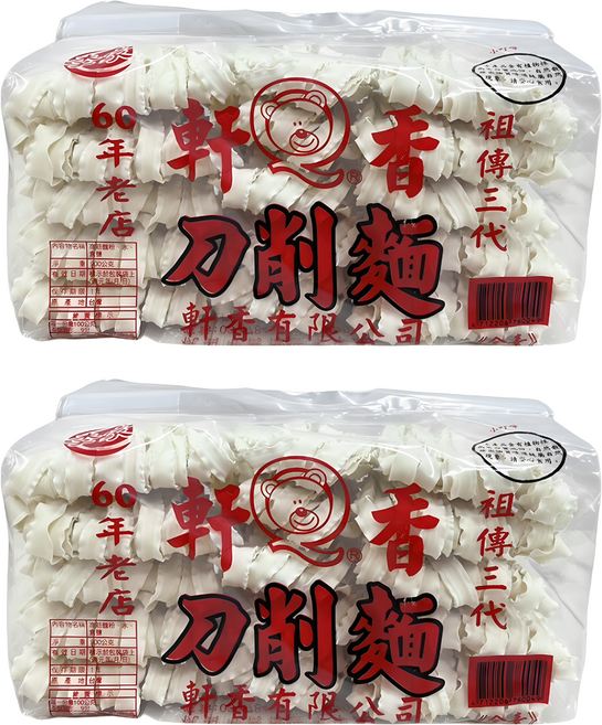 軒香 刀削麵, 900g, 2包