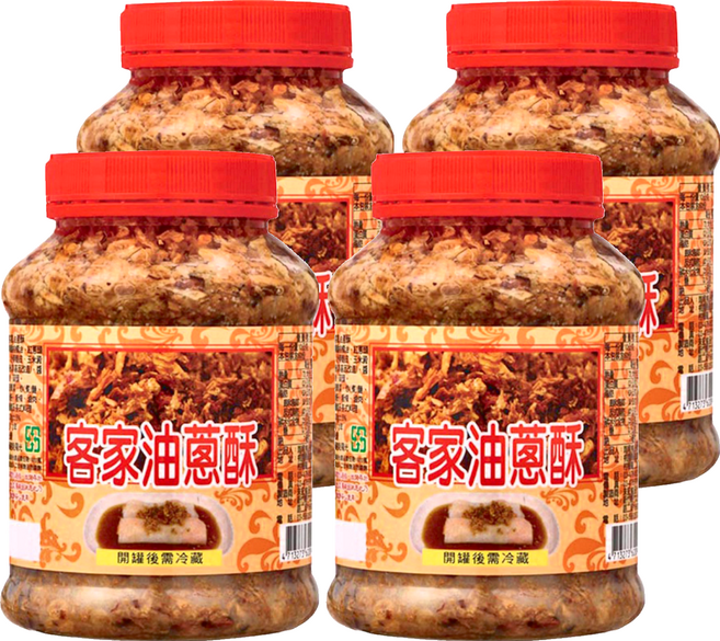 客家油蔥酥, 600g, 4罐