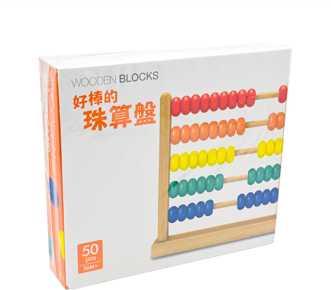 上人文化 好棒的珠算盤 木製玩具, 1盒