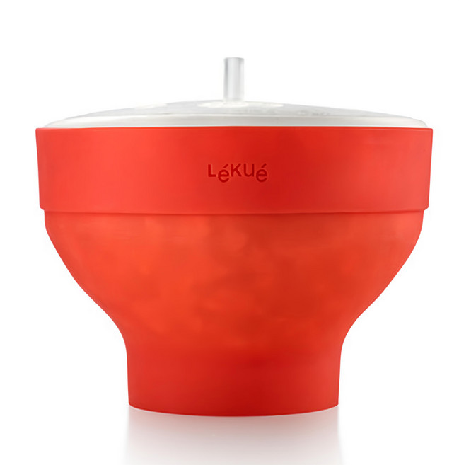 LeKue 爆米花料理盒 570ml, 紅色, 1個