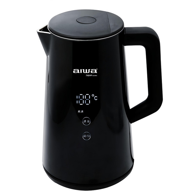aiwa 愛華 微電腦觸控式電茶壺 15 x 14 x 26.5cm 1.5kg 1.5L, AK-1538F1