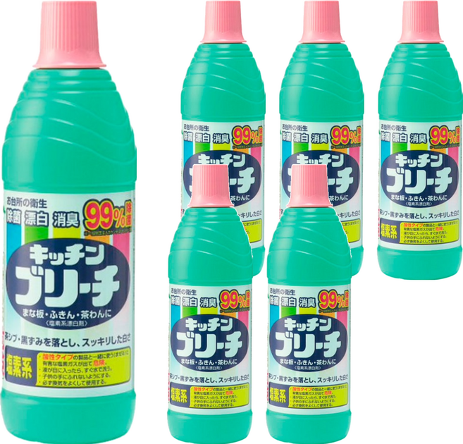 Mitsuei 廚房家用漂白水, 600ml, 6瓶