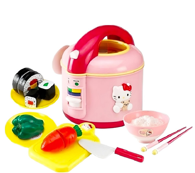 Hello Kitty 凱蒂貓 炊飯組, 粉色 + 黃色, 1盒