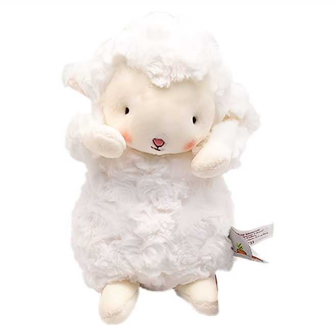 Bunnies by the Bay 海灣兔 萌萌羊娃娃, 17.8cm, 1個, 白色