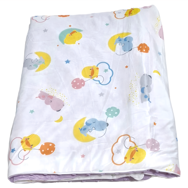 PiYOPiYO 黃色小鴨 涼感逗趣被 810929, 紫色