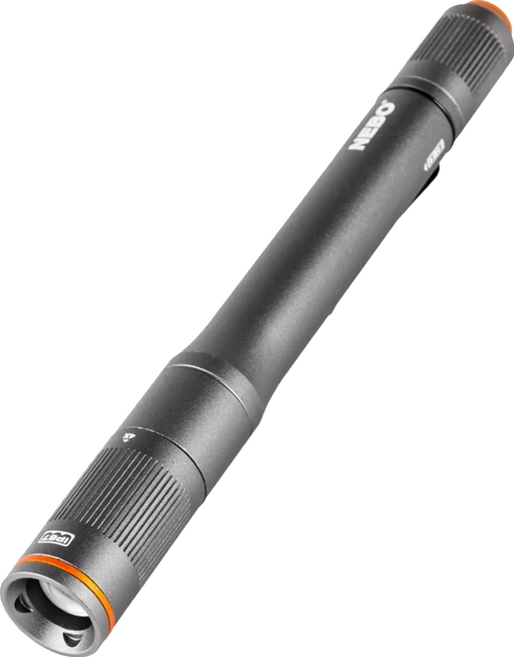 NEBO 哥倫布 隨身手電筒 150流明 4倍調焦 3種模式 IP67防水 1公尺耐衝擊, 1個, 黑色