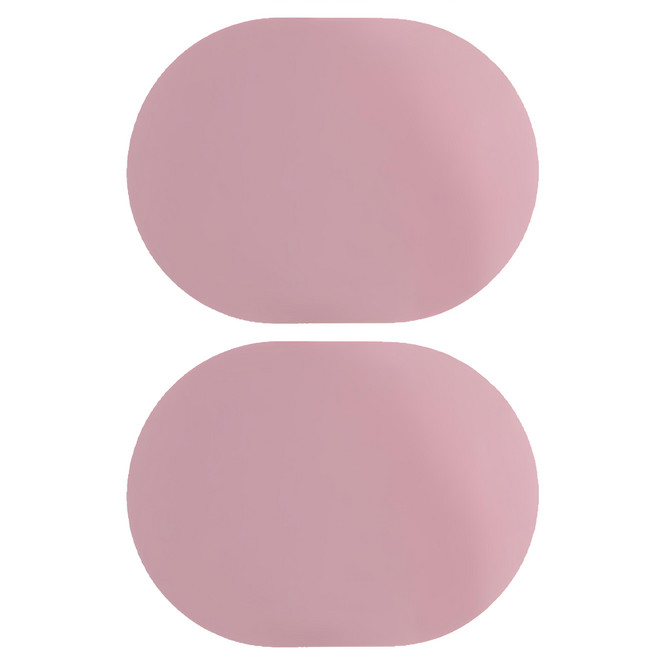 Ade.L Ellips系列 矽膠餐墊 粉色, 327 x 242 x 1.2mm, 2個