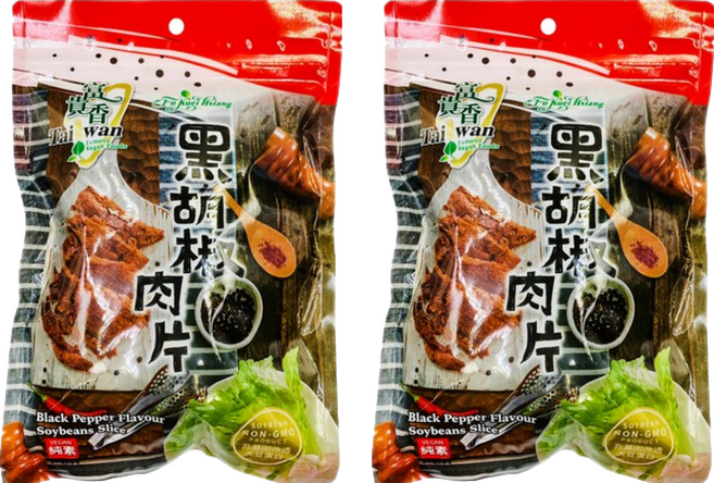富貴香 黑胡椒素肉片 純素, 260g, 2包