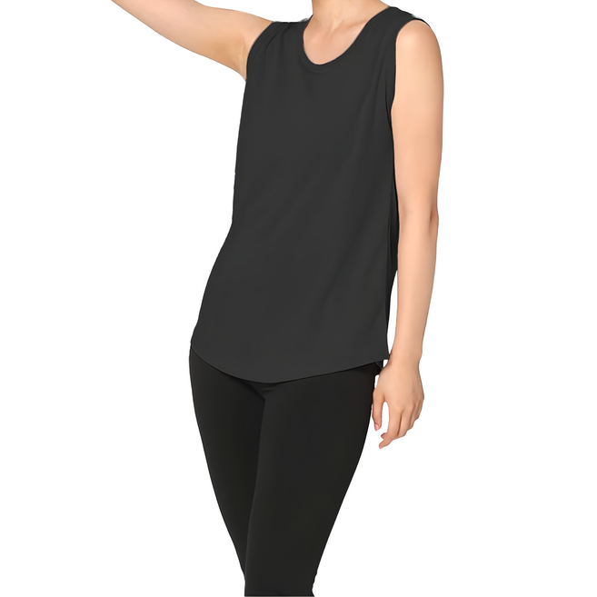 MI MI LEO 台灣製竹炭科技抑菌女背心 內著穿搭 升溫發熱 修身版型 透氣吸排速乾 消臭抑菌