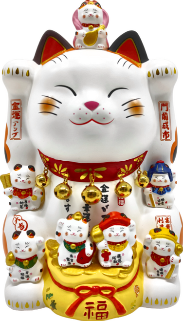 藥師窯 日本七福神招財貓, 多色