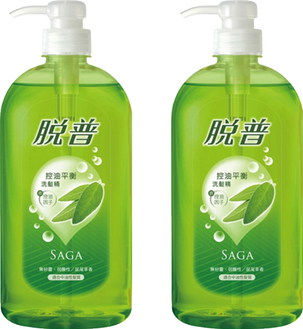 TOP 脫普 控油平衡洗髮精 清新鼠尾草香氣, 2瓶, 800ml