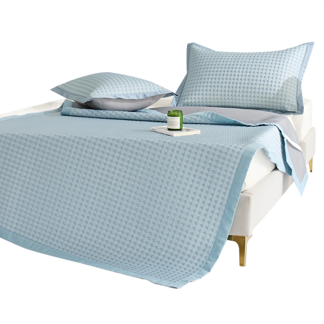 Annabelle 3D高分子涼感可水洗透氣墊, 藍色, 冷卻纖維 + 透氣網眼