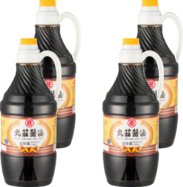丸莊醬油 金珍露醬油, 1.6L, 4瓶
