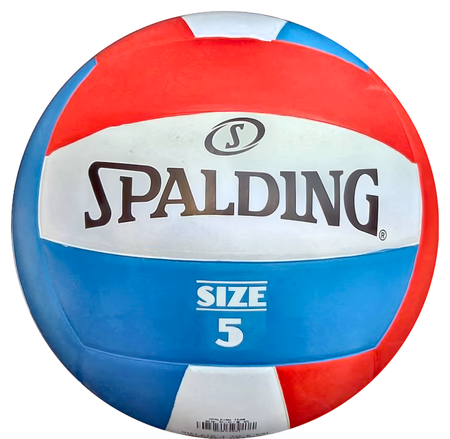 SPALDING 斯伯丁 排球 紅 + 白 + 藍, SPBV5001, 1個