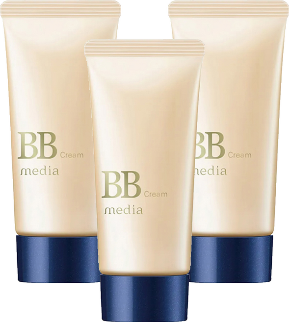 media 媚點 自然光感美肌BB霜 SPF35 PA++, 01 亮膚色, 35g, 3件