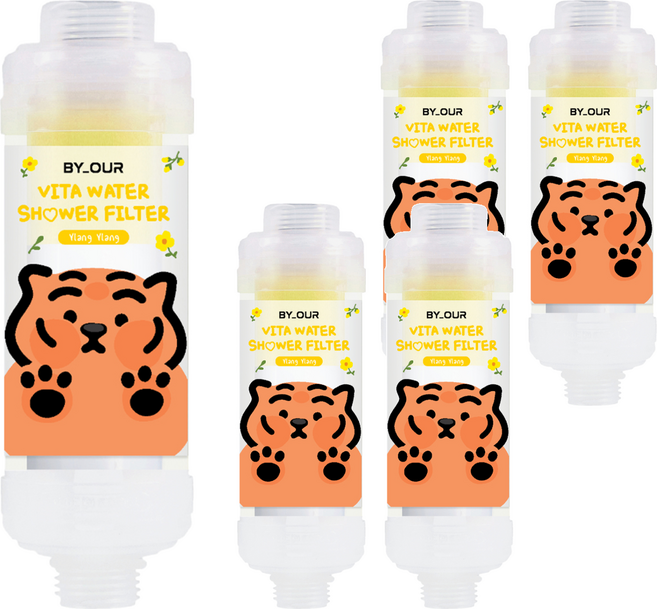 BY_OUR 完美純淨沐浴過濾器 MUZIK TIGER聯名款, 5個, 清雅伊蘭香