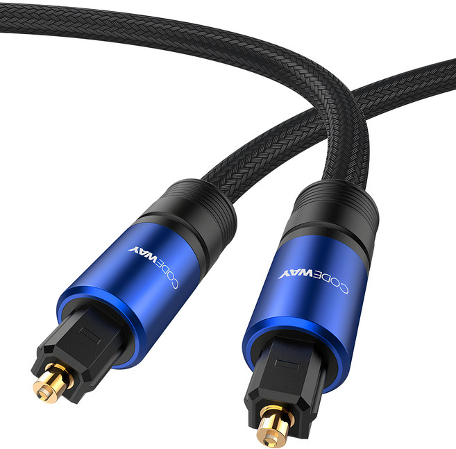 CODEWAY Toslink SPDIF 數位光纖音源線 2m, 單一商品, 1條