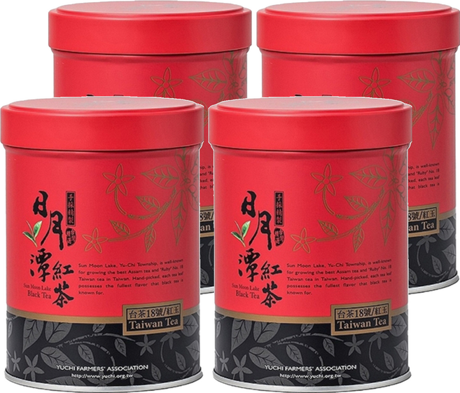 魚池鄉農會 精選茶葉 紅玉, 75g, 1罐, 4罐