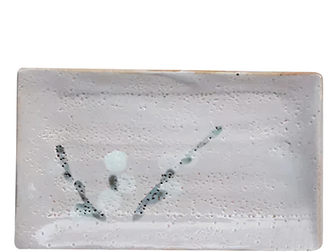 佐和陶瓷 志野梅燒物皿合 日本製 20x13x1.5cm, 1個