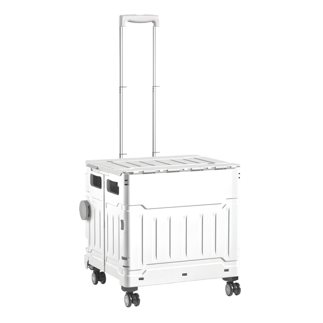 萬用折疊購物車 萬向輪 75L, 灰色, 1個