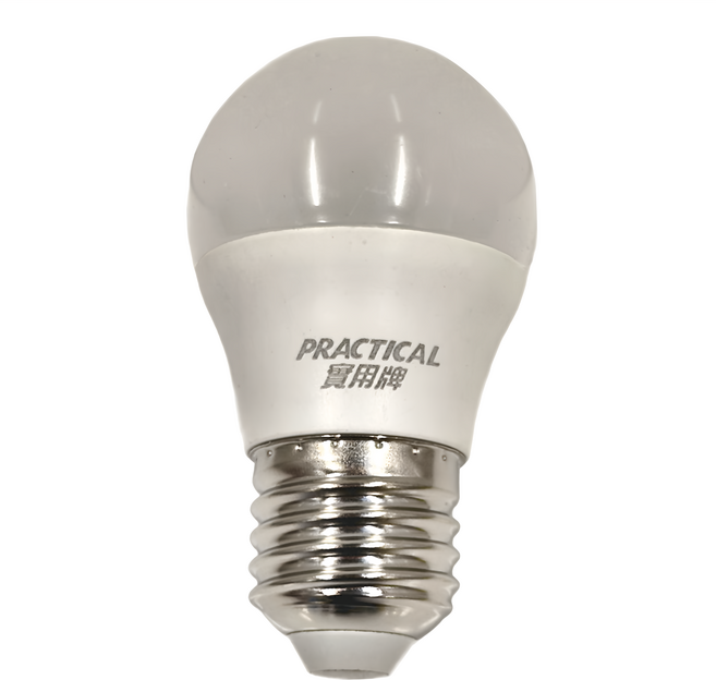 PRACTICAL 實用牌 LED大廣角節能燈泡 3W, 1個, 白光