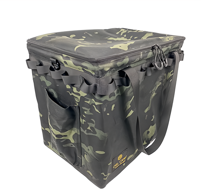 OWL CAMP 一單位折疊收納袋 GT-D 36.5 x 32.5 x 26.5cm 940g, 暗黑迷彩, 1個